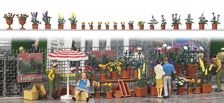 Image for 189-1209 Flowerpots w/Flowers 20/