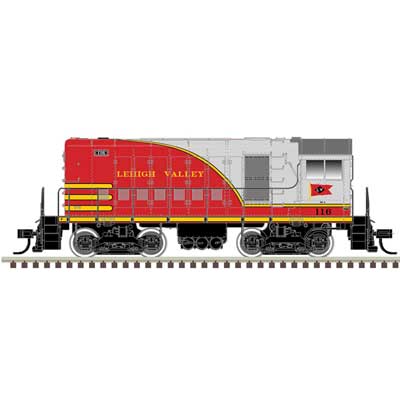 Atlas 10003989 HH600/HH660 LV Lehigh Valley #116 (Cornell Red, white) Gold - DCC & Sound HO Scale