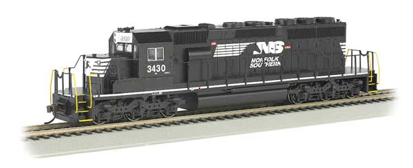 Bachmann 67204 / EMD SD40-2 - Sound & DCC Norfolk Southern #3430 (black, white; Horse Head Logo) HO Scale