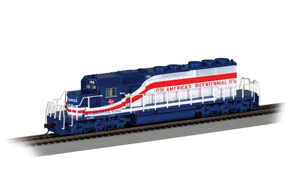Bachmann 67208 / EMD SD40-2 - Sound & DCC Milwaukee Road #156 (Bicentennial, white, red, blue) HO Scale