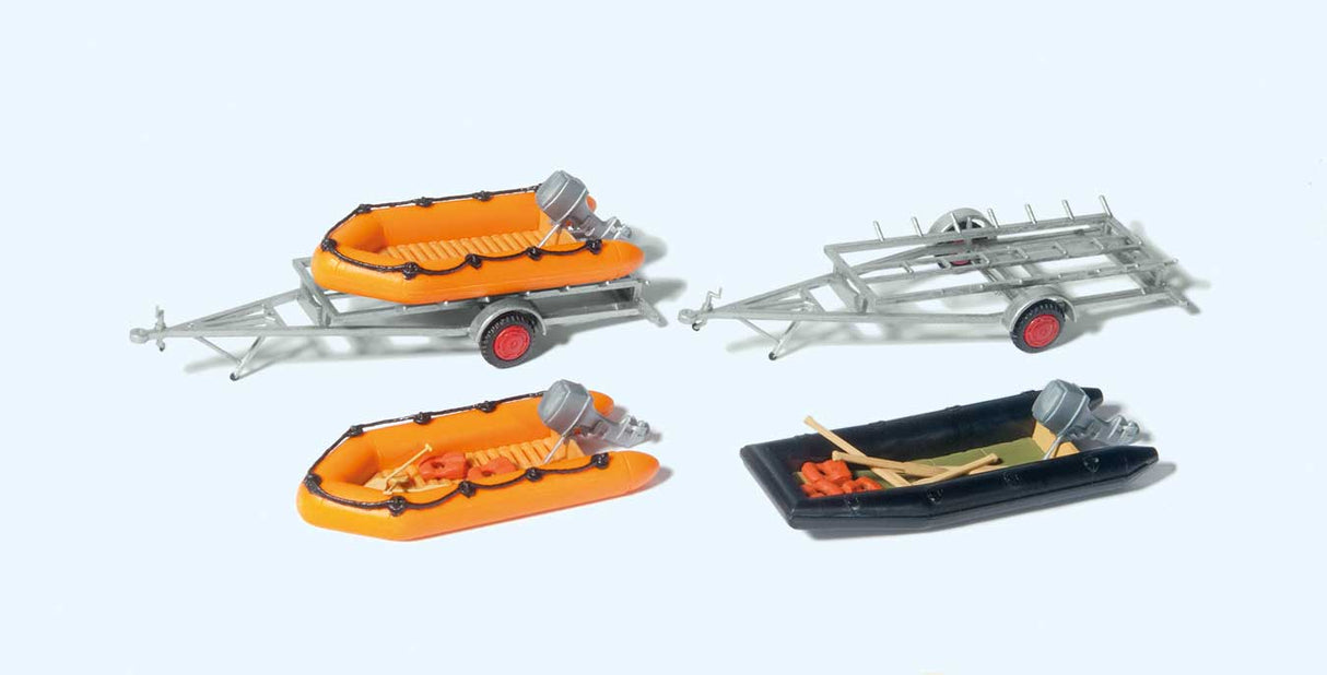 Image for 590-17312 3 Rbr Dinghys/2 Trailers