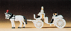 Image for 590-79479 Horse & Open Carriage Wht
