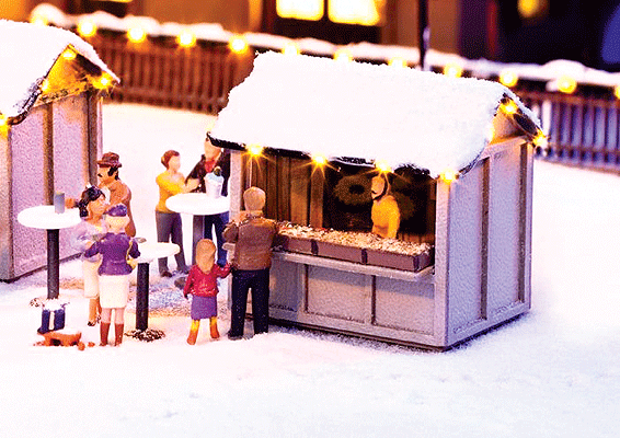 Image for 528-65610 Christmas Market w/Lights