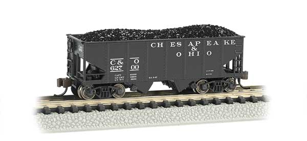 Bachmann 19555 2 Bay Hopper C&O Chesapeake & Ohio #62700 N Scale