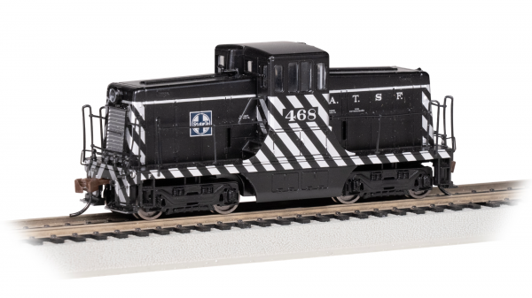 Bachmann 68202 GE 44 Ton Switcher ATSF Santa Fe Zebra Stripe #468 Tsunami 2 Sound & DCC HO Scale