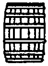 Image for 300-5217 Wooden barrel w/lid   12/