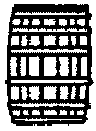 Image for 300-5217 Wooden barrel w/lid   12/