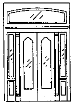 Image for 300-5149 Door dbl w/lite 89x130"2/