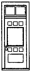 Image for 300-5197 Door RGS dpt wdw/tran  4/