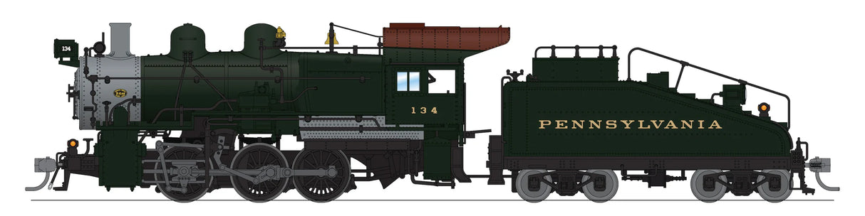 BLI 9170 B6sb 0-6-0 Post-War PRR Pennsylvania Railroad #134 (Brunswick Green, graphite, Tuscan) DCC & Sound HO Scale