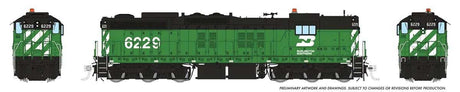 Image for 606-50627 EMD SD9 DCC BN 6229