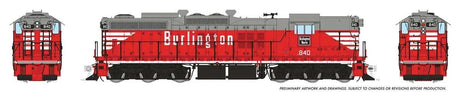 Image for 606-50625 EMD SD9 DCC CBQ 840