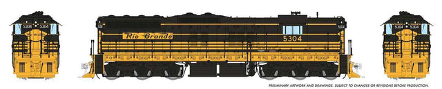 Image for 606-50608 EMD SD7 DCC D&RG 5304