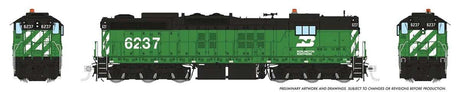 Image for 606-50229 EMD SD9 DC BN 6237