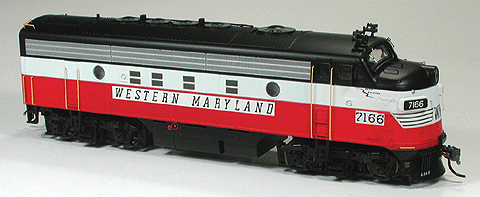 Bowser (23315) WM - Western Maryland #7166 F7A (Scale = HO) 6-23315