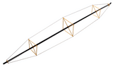 Walthers 933-2955 Support Trusses for Guywires and Piping HO Scale