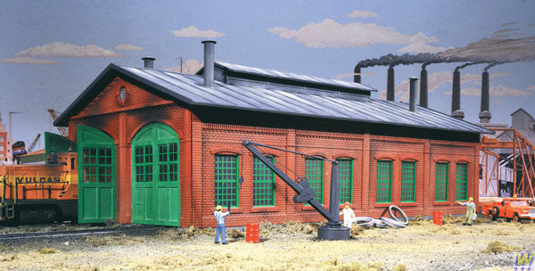 3007 Walthers  2-Stall Enginehouse (Scale=HO) Cornerstone Part#933-3007