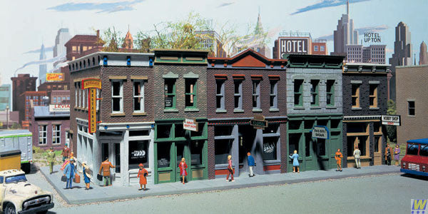 Walthers Cornerstone HO Scale Model Merchant's Row V Kit Walthers Cornerstone HO Scale Model Merchant's Row V Kit