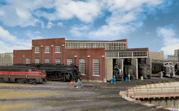 3261 Walthers Modern Roundhouse Add-On Stall (N Scale) Cornerstone