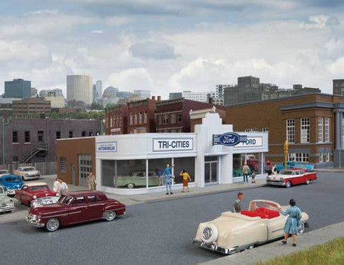 Walthers 933-3490 Vintage Ford Auto Dealer HO Scale