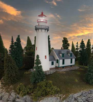 Walthers 933-3665 Eagle Point Lighthouse HO Scale