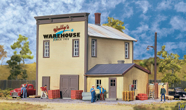 Walthers 933-3654 Wally's Warehouse  (Scale=HO) Cornerstone Part#933-3654