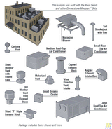 Walthers 933-3733 Roof Details - Kit  (Scale=HO) Cornerstone Part#933-3733