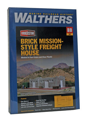 Walthers 933-4056 Brick Mission-Style Santa Fe Freight House (Scale=HO) Cornerstone Part#933-4056