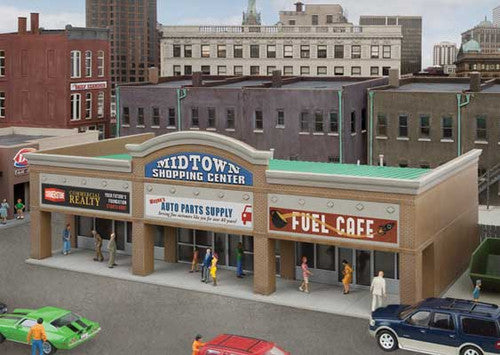 Walthers Cornerstone 933-4116 HO scale Modern Shopping Center II Walthers Cornerstone 933-4116 HO scale Modern Shopping Center II