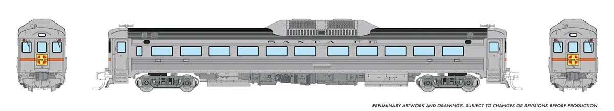 Image for 606-516502 Budd RDC-1 DCC ATSF 191+1