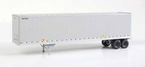 Walthers 949-2213 45' 45' Stoughton Trailer 2-Pack - Assembled -- United Parcel Service (Modern Shield Logo; gray, brown, yellow) HO Scale SceneMaster