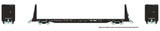 Rapido 147002 Marine Industries Bulkhead Flatcar CP Canadian Pacific (black) #317502 HO Scale