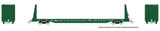 Rapido 147005 Marine Industries Bulkhead Flatcar BCOL British Columbia Railway (dark green) #866568 HO Scale