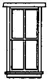 Image for 300-5060 Wndw Sta 4-Pane 30x69" 8/