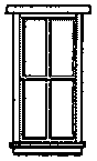 Image for 300-5060 Wndw Sta 4-Pane 30x69" 8/
