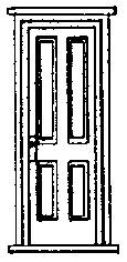 Image for 300-5088 Door Sta 4-Pane 30x76" 3/