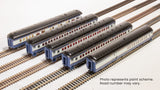 Broadway Limited 9713 Heavyweight 5-Car Combine, 3 P70 Coach, Business Car Set - Ready to Run -- Baltimore & Ohio (blue, gray, black) HO Scale
