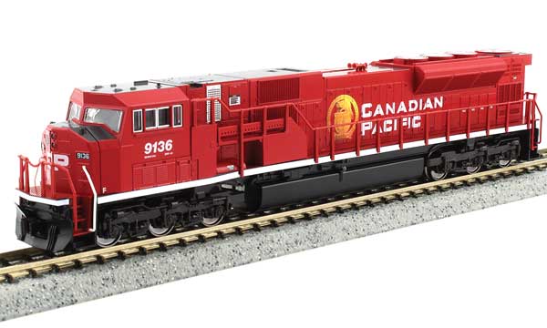 Kato 176-5627 EMD SD90/43MAC CP Canadian Pacific #9155 (red, white, gold) Standard DC N Scale