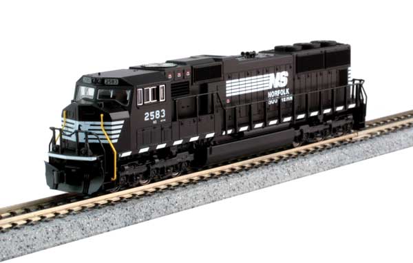 Kato 176-7613 SD70M NS - Norfolk Southern #2581 (black, white) Standard DC N Scale