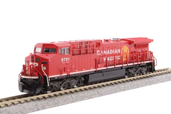 Kato 176-7218 GE AC4400CW CP Canadian Pacific #9817 (red, white, Golden Beaver Logo) Standard DC N Scale