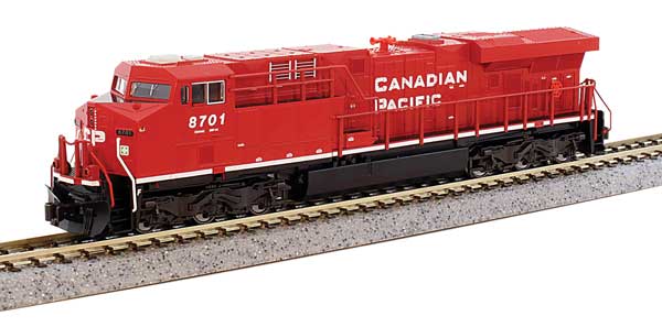 Kato 176-8944 GE ES44AC GEVO CP Canadian Pacific #8701 (red, white) Standard DC N Scale