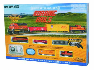 Bachmann N Scale Train Set 24132 - Roaring Rails Set DCC & Sound (SCALE=N) Part#=160-24132