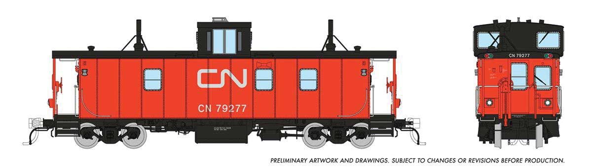 Image for 606-166015 H-S Caboose CN 79277