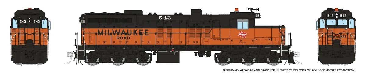 Image for 606-50230 EMD SD10 DC MILW 543