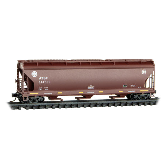Micro-Trains 983 00 237 3-Bay Covered Hoppers - ATSF 4-Car Runner Pack #237 N Scale
