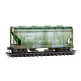 Micro-Trains 983 05 095 2-Bay Covered Hoppers - Burlington Northern Weathered 2-Pack N Scale