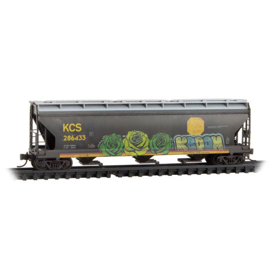Micro-Trains 983 05 097 3-Bay Covered Hoppers - KCS Weathered 3-Pack N Scale
