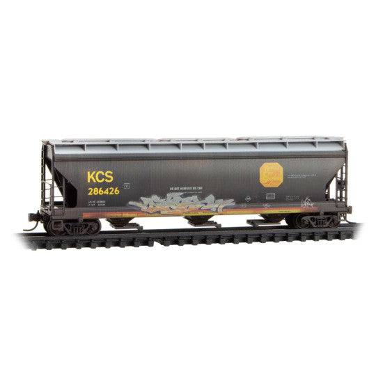 Micro-Trains 983 05 097 3-Bay Covered Hoppers - KCS Weathered 3-Pack N Scale