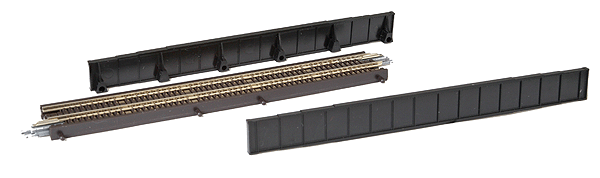 99040950 Micro-Trains 990 40 950 Single-Track Plate Girder Bridge - Black - Kit Z Scale