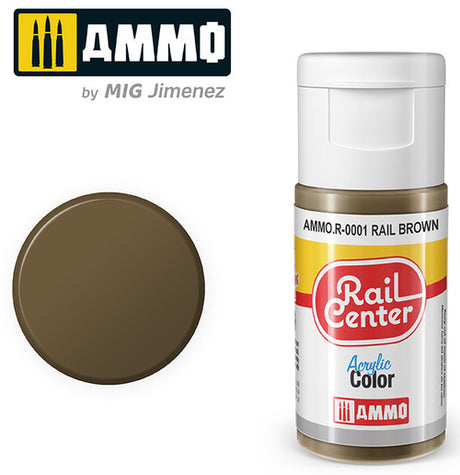 AMMO R0001 Rail Brown (15 ML) Acrylic Paints By Mig Jimenez